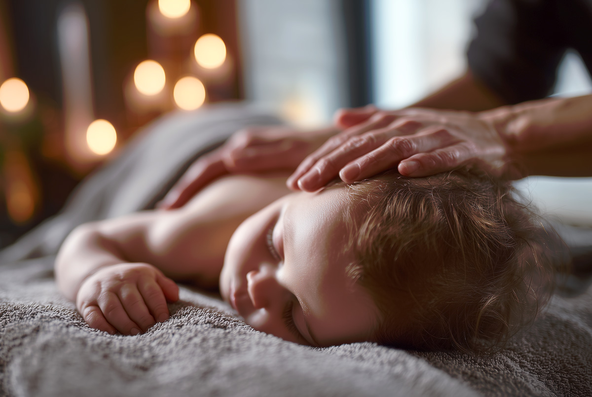 massage pour bébé